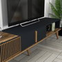 Hanah Home Milan TV - Nogal, Antracita